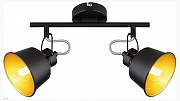 Спот Rivoli Evelyn Б0055368 цвет плафона/подвески Золото, Черный, цвет арматуры Черный