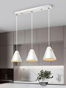 Подвесной светильник Rivoli Chloe Б0055470 цвет плафона/подвески Белый, цвет арматуры Белый, Латунь-2
