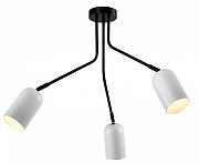 Люстра Rivoli Rosalinda Б0064987 цвет плафона/подвески Белый, цвет арматуры Черный-1