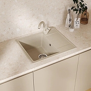 Кухонная мойка Mixline Ультра ML-GMU05 58 556727 цвет Бежевый-3