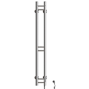 Электрический полотенцесушитель Mixline Moon 120х10 556253 с крючками цвет Хром-1