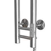 Электрический полотенцесушитель Mixline Moon 120х10 556253 с крючками цвет Хром-2