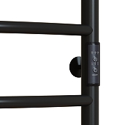 Электрический полотенцесушитель Mixline Vega 80х50 556355 с полкой цвет Черный матовый-2