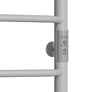 Электрический полотенцесушитель Mixline Mira 80х50 556356 с полкой цвет Белый матовый-2