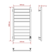 Электрический полотенцесушитель Mixline Fortune 100х50 556370 цвет Белый матовый-4
