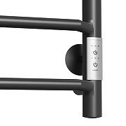 Электрический полотенцесушитель Mixline Mira 80х50 556418 цвет Черный матовый-2