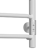 Электрический полотенцесушитель Mixline Mira 80х50 556419 с полкой цвет Белый матовый-2