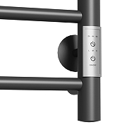 Электрический полотенцесушитель Mixline Vega 80х50 556424 цвет Черный матовый-2