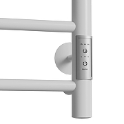 Электрический полотенцесушитель Mixline Vega 80х50 556425 с полкой цвет Белый матовый-2