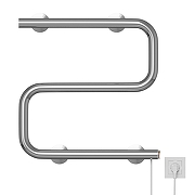 Электрический полотенцесушитель Mixline Simple 40x40 556794 цвет Хром-1