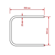 Электрический полотенцесушитель Mixline Simple 50x50 556805 цвет Хром-2