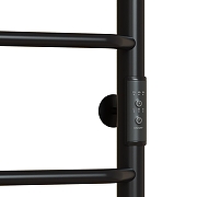 Электрический полотенцесушитель Mixline Mira 60х50 557158 с полкой цвет Черный матовый-4