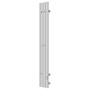 Электрический полотенцесушитель Mixline Moon 120х15 557161 с крючками цвет Белый матовый