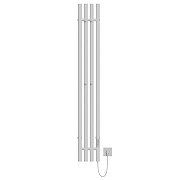 Электрический полотенцесушитель Mixline Moon 120х15 557161 с крючками цвет Белый матовый-1