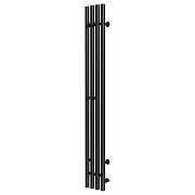 Электрический полотенцесушитель Mixline Moon 120х15 557162 с крючками цвет Черный матовый
