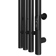 Электрический полотенцесушитель Mixline Moon 120х15 557162 с крючками цвет Черный матовый-2