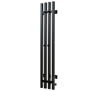 Электрический полотенцесушитель Mixline Moon 120х15 557163 с крючками цвет Черный матовый
