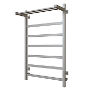 Электрический полотенцесушитель Mixline Favorite 80х50 557210 с полкой цвет Хром матовый-3
