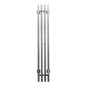 Электрический полотенцесушитель Mixline Moon 120х15 557215 с крючками цвет Хром матовый-1