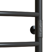 Электрический полотенцесушитель Mixline Capella 80х50 557648 с полкой цвет Графит-2