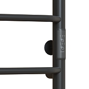 Электрический полотенцесушитель Mixline Mira 80х50 557651 с полкой цвет Графит-2