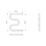 Водяной полотенцесушитель Mixline Simple M 50х40 556294 цвет Хром-2