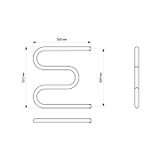 Водяной полотенцесушитель Mixline Simple M 50х50 556297 цвет Хром-2
