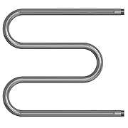 Водяной полотенцесушитель Mixline Simple M 50х60 556301 с полкой цвет Хром-1