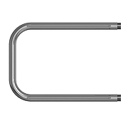 Водяной полотенцесушитель Mixline Simple P 32х50 556314 с полкой цвет Хром-1