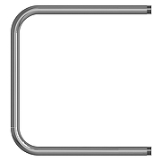 Водяной полотенцесушитель Mixline Simple P 50х50 556317 цвет Хром-1