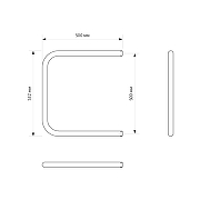 Водяной полотенцесушитель Mixline Simple P 50х50 556317 цвет Хром-2