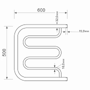 Водяной полотенцесушитель Mixline Simple PM1 50х60 556322 цвет Хром-2