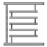 Водяной полотенцесушитель Mixline Simple PM3 50х50 556334 цвет Хром-1