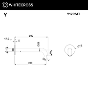 Излив для смесителя Whitecross Y gunmetal Y1202AT цвет Антрацит-1