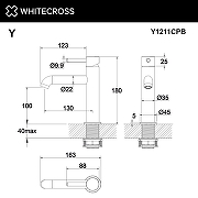 Смеситель для раковины Whitecross Y copper brushed Y1211CPB цвет Медь брашированная-2