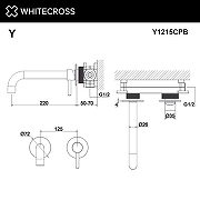 Смеситель для раковины Whitecross Y copper brushed Y1215CPB цвет Медь брашированная-2