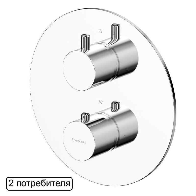 Смеситель для душа Whitecross Y chrome Y1236CR. с термостатом 