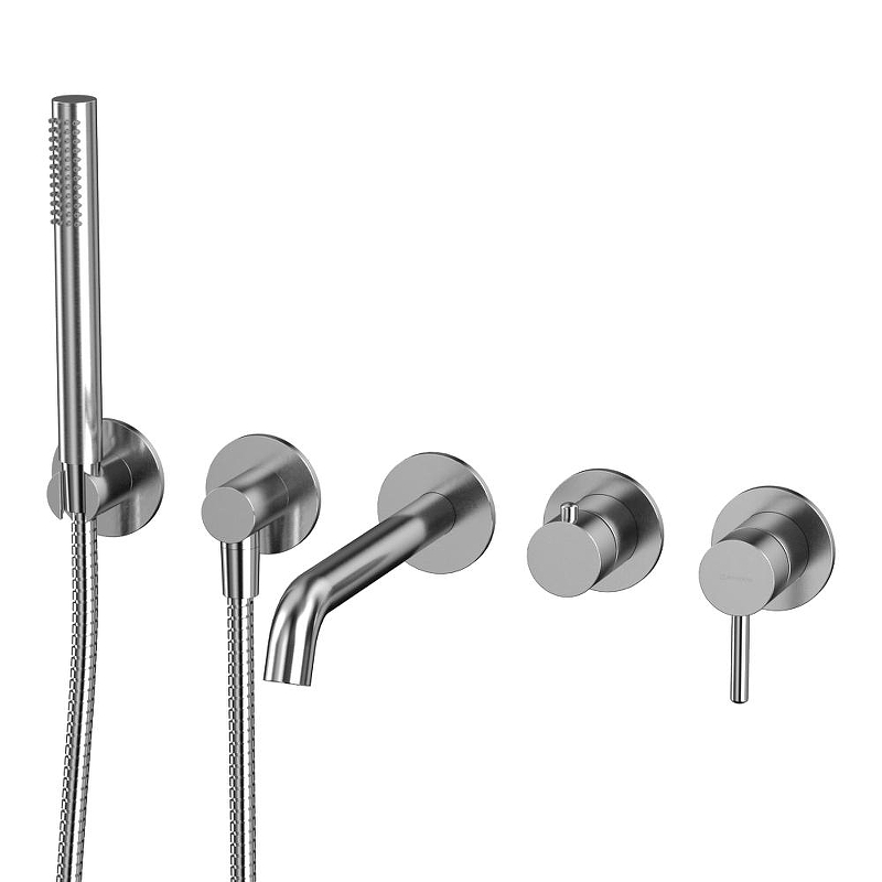 Смеситель для ванны Whitecross Y brushed nickel YSET1240NIB 