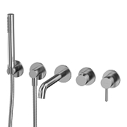 Смеситель для ванны Whitecross Y brushed nickel YSET1240NIB цвет Никель брашированный