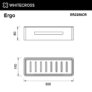 Металлическая полка Whitecross Ergo chrome ER2280CR цвет Хром-1