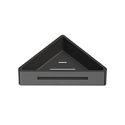 Металлическая полка Whitecross Ergo gunmetal ER2282GM угловая цвет Оружейная сталь