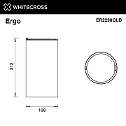 Ведро для мусора Whitecross Ergo gold brushed ER2290GLB цвет Золото брашированное-2