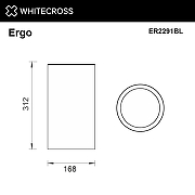 Ведро для мусора Whitecross Ergo black ER2291BL цвет Черный матовый-1