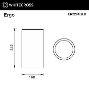 Ведро для мусора Whitecross Ergo gold brushed ER2291GLB цвет Золото брашированное-1