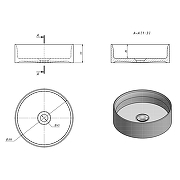 Раковина-чаша Equil 35 110AMK цвет Серо-бежевый-3