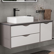 Столешница Equil Smile 120 L stSMILE120.L-07 цвет Серый-2