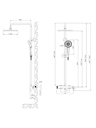 Душевая система Agger Sweet A2791255 цвет Оружейная сталь-7