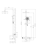 Душевая система Agger Sweet A2793322 цвет Сатин-7