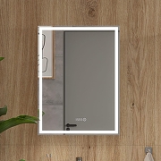 Зеркальный шкаф Equil Corner 60 R szCORNER60.R с подсветкой цвет Белый-3