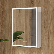Зеркальный шкаф Equil Corner 60 R szCORNER60.R с подсветкой цвет Белый-4